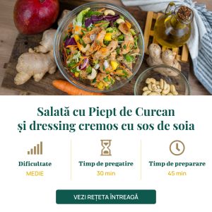 Salată cu Piept de Curcan dressing soia-01