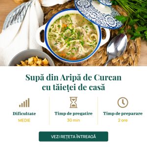 Supă din Aripă de Curcan cu tăieței de casă-01