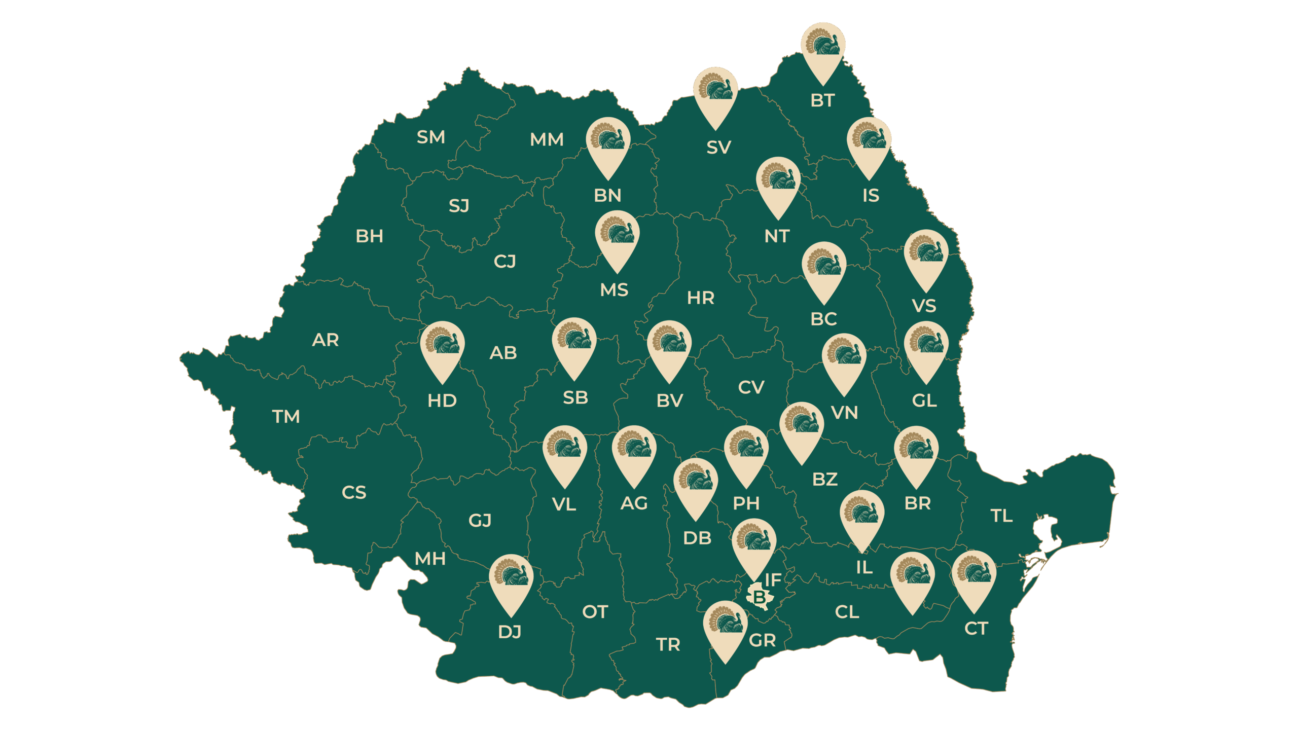 Locatii Magazine Peneș Curcanul