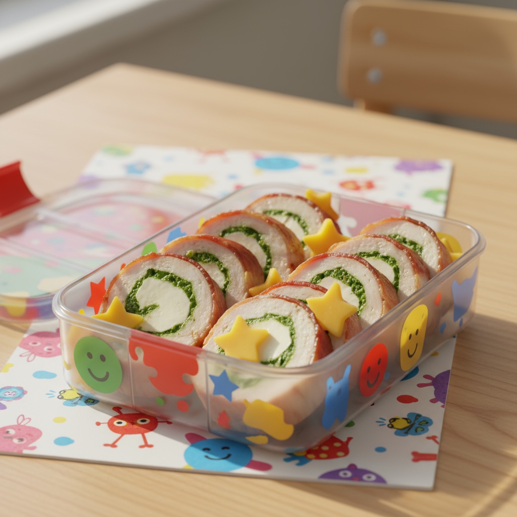 Rulouri din piept de curcan învelit în bacon, cu pesto și mozzarella