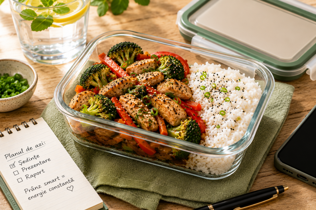 Caserola Stir-Fry de Curcan cu Legume și Orez