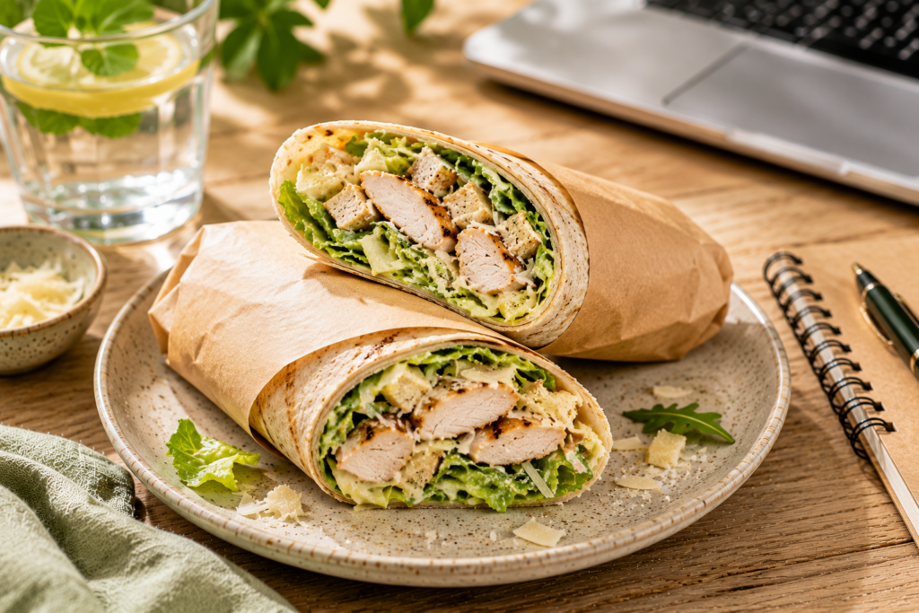 Wrap Caesar Express cu Piept de Curcan
